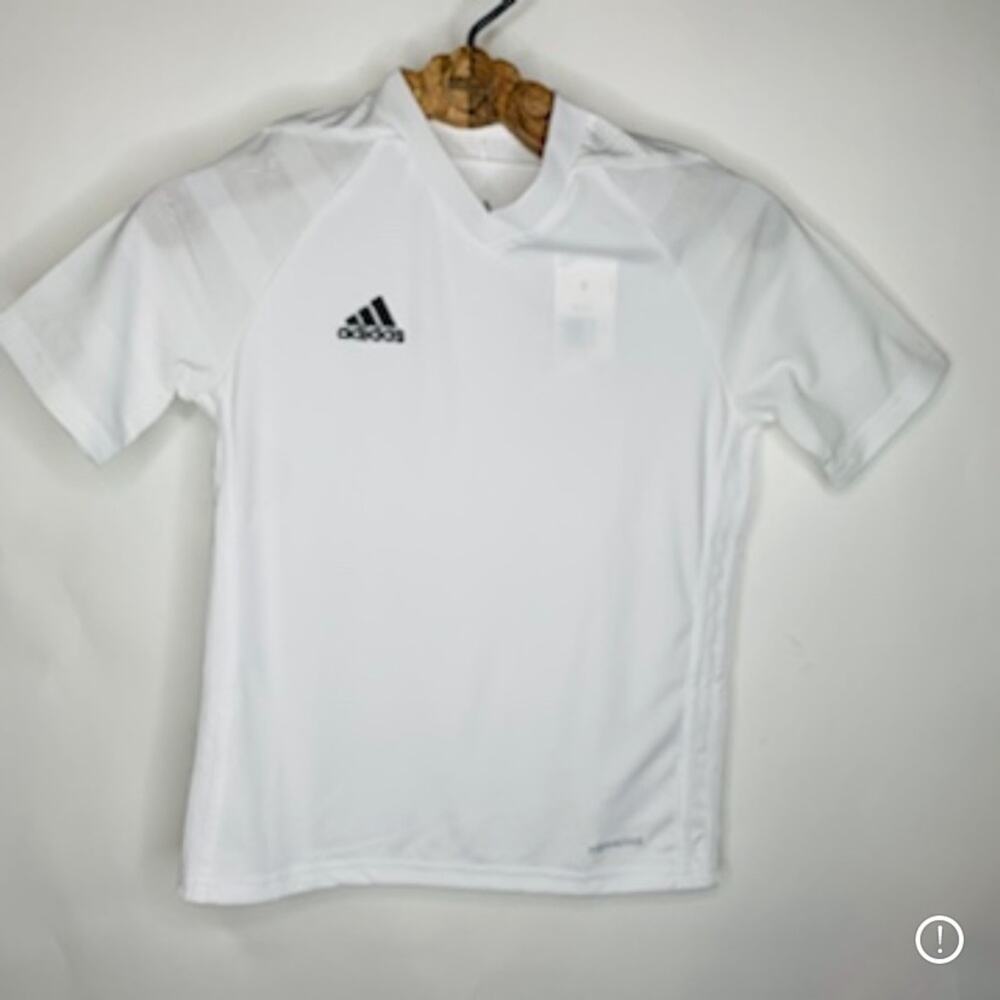 Adidas White NWT Jersey Climacool Small Kids